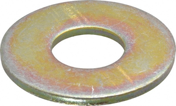 Value Collection - 7/8" Screw, Grade 8 Steel Extra Thick Flat Washer - Zinc Yellow Dichromate Finish - Exact Tooling