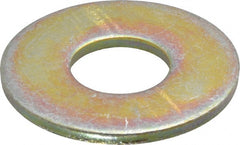 Value Collection - 7/8" Screw, Grade 8 Steel Extra Thick Flat Washer - Zinc Yellow Dichromate Finish - Exact Tooling