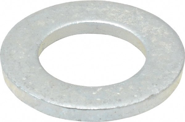 Value Collection - M16 Screw, Steel Standard Flat Washer - 17mm ID x 30mm OD, 3mm Thick, Zinc-Plated Finish - Exact Tooling