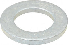 Value Collection - M16 Screw, Steel Standard Flat Washer - 17mm ID x 30mm OD, 3mm Thick, Zinc-Plated Finish - Exact Tooling