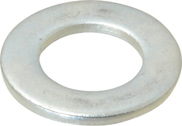 Value Collection - M18 Screw, Steel Standard Flat Washer - 19mm ID x 34mm OD, 3mm Thick, Zinc-Plated Finish - Exact Tooling
