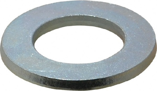 Value Collection - M24 Screw, Steel Standard Flat Washer - 25mm ID x 44mm OD, 4mm Thick, Zinc-Plated Finish - Exact Tooling