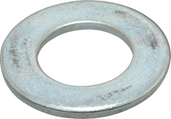 Value Collection - M30 Screw, Steel Standard Flat Washer - 31mm ID x 56mm OD, 4mm Thick, Zinc-Plated Finish - Exact Tooling