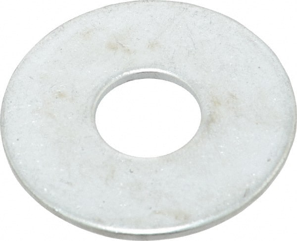 Value Collection - 1/2" Screw, Steel Fender Flat Washer - 1/2" ID x 1-1/2" OD, 0.08" Thick, Zinc-Plated Finish - Exact Tooling
