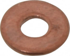 Value Collection - #6 Screw, Silicon Bronze Standard Flat Washer - 0.156" ID x 3/8" OD, 0.049" Thick, Plain Finish - Exact Tooling