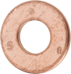 Value Collection - #20 Screw, Silicon Bronze Standard Flat Washer - 0.336" ID x 3/4" OD, 0.064" Thick - Exact Tooling