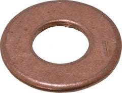 Value Collection - #24 Screw, Silicon Bronze Standard Flat Washer - 0.395" ID x 7/8" OD, 0.064" Thick, Plain Finish - Exact Tooling