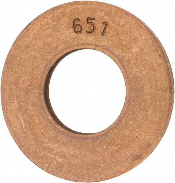 Value Collection - 5/8" Screw, Silicon Bronze Standard Flat Washer - 0.656" ID x 1-1/2" OD, 0.102" Thick - Exact Tooling