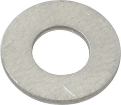 Value Collection - #10 Screw, Aluminum Standard Flat Washer - 0.196" ID x 1/2" OD, 0.039" Thick - Exact Tooling