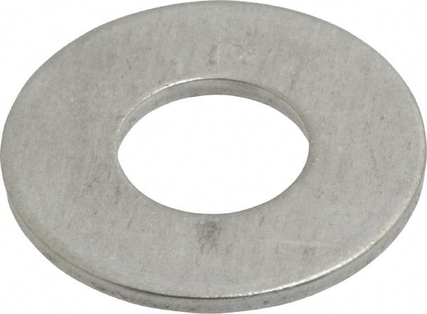 Value Collection - 1/2" Screw, Aluminum Standard Flat Washer - 0.562" ID x 1-1/4" OD, 0.089" Thick - Exact Tooling