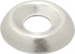 Value Collection - 0.102" Thick, Nickel-Plated Finish, Brass, Standard Countersunk Washer - 0.135" ID x 3/8" OD - Exact Tooling