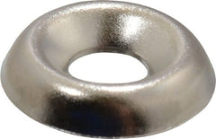 Value Collection - 5/64" Thick, Nickel-Plated Finish, Steel, Standard Countersunk Washer - 0.17" ID x 15/32" OD - Exact Tooling