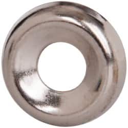 Value Collection - 7/64" Thick, Nickel-Plated Finish, Steel, Standard Countersunk Washer - 0.18" ID x 17/32" OD - Exact Tooling
