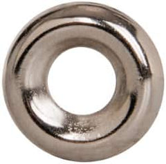 Value Collection - 7/64" Thick, Nickel-Plated Finish, Steel, Standard Countersunk Washer - 0.235" ID x 19/32" OD - Exact Tooling