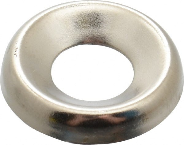Value Collection - 5/32" Thick, Nickel-Plated Finish, Steel, Standard Countersunk Washer - 0.305" ID x 25/32" OD - Exact Tooling