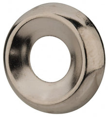 Value Collection - 0.021" Thick, Nickel-Plated Finish, Steel, Standard Countersunk Washer - 0.585" ID x 0.89" OD - Exact Tooling