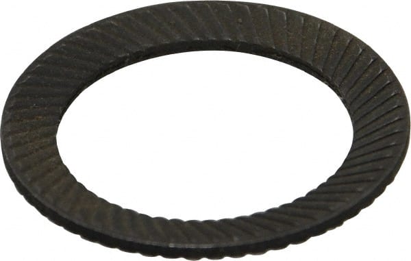 Value Collection - 1" Bolt, 1-1/16" ID, Steel, Uncoated, Belleville Disc Spring - 1-1/2" OD - Exact Tooling