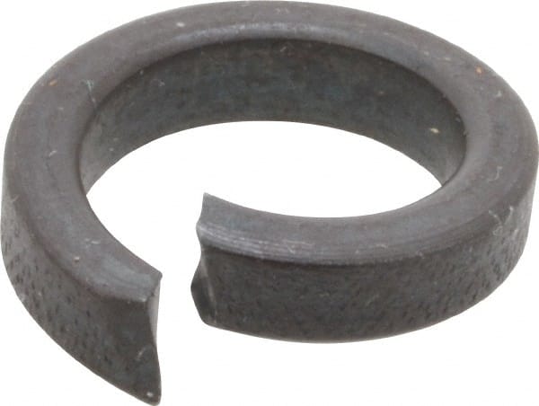 Value Collection - 7/16", 0.443" ID, 0.14" Thick High Collar Split Lock Washer - Steel, Uncoated, 0.443" Min ID, 0.455" Max ID, 0.647" Max OD - Exact Tooling