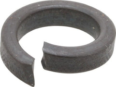 Value Collection - 7/16", 0.443" ID, 0.14" Thick High Collar Split Lock Washer - Steel, Uncoated, 0.443" Min ID, 0.455" Max ID, 0.647" Max OD - Exact Tooling