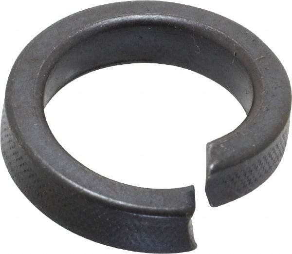 Value Collection - 5/8", 0.635" ID, 0.203" Thick High Collar Split Lock Washer - Steel, Uncoated, 0.635" Min ID, 0.65" Max ID, 0.923" Max OD - Exact Tooling