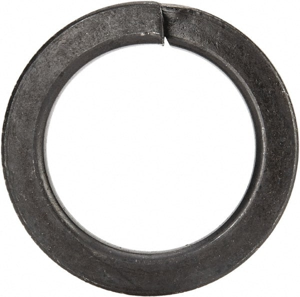 Value Collection - 7/8", 0.887" ID, 0.234" Thick High Collar Split Lock Washer - Steel, Uncoated, 0.887" Min ID, 0.905" Max ID, 1.296" Max OD - Exact Tooling