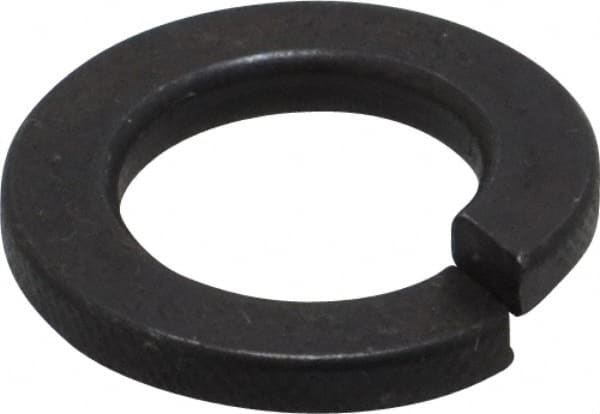 Value Collection - M12, 12.2mm ID, 2.5mm Thick Split Lock Washer - Steel, Uncoated, 12.2mm Min ID, 12.7mm Max ID, 21.1mm Max OD - Exact Tooling