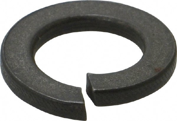 Value Collection - M14, 14.2mm ID, 3mm Thick Split Lock Washer - Steel, Uncoated, 14.2mm Min ID, 14.7mm Max ID, 24.1mm Max OD - Exact Tooling