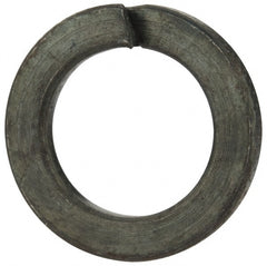 Value Collection - M18, 18.2mm ID, 3.5mm Thick Split Lock Washer - Steel, Uncoated, 18.2mm Min ID, 19mm Max ID, 29.4mm Max OD - Exact Tooling