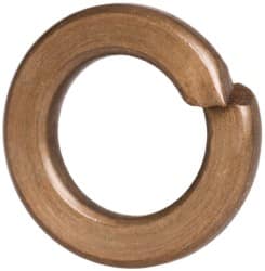 Value Collection - #8, 0.167" ID, 0.04" Thick Split Lock Washer - Silicon Bronze, 0.167" Min ID, 0.174" Max ID, 0.293" Min OD, 0.307" Max OD - Exact Tooling