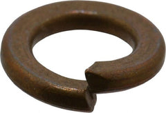 Value Collection - #10, 0.193" ID, 0.047" Thick Split Lock Washer - Silicon Bronze, 0.193" Min ID, 0.2" Max ID, 0.334" Min OD, 0.35" Max OD - Exact Tooling