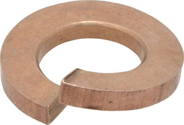 Value Collection - 3/8", 0.377" ID, 0.68" OD, 0.094" Thick Split Lock Washer - Silicon Bronze, 0.38" Min ID, 0.39" Max ID, 0.683" Min OD, 0.691" Max OD - Exact Tooling