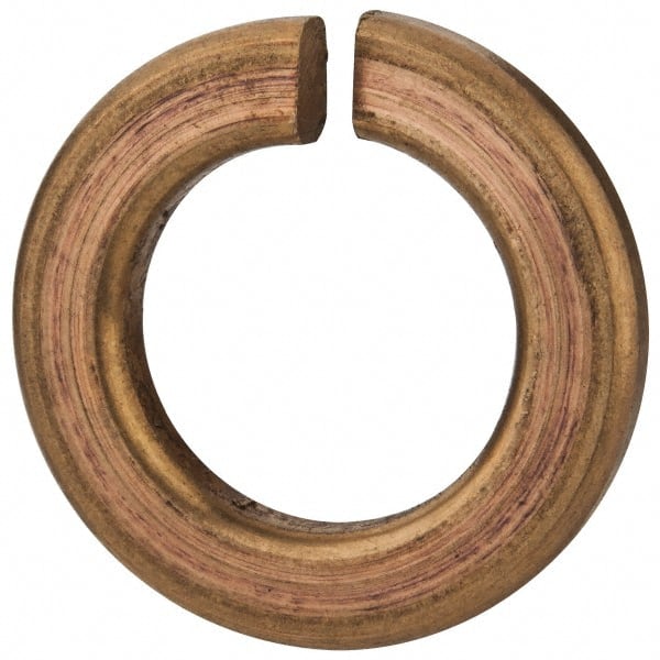 Value Collection - 5/8", 0.628" ID, 1.072" OD, 0.156" Thick Split Lock Washer - Silicon Bronze, 0.635" Min ID, 0.65" Max ID, 1.079" Min OD, 1.093" Max OD - Exact Tooling