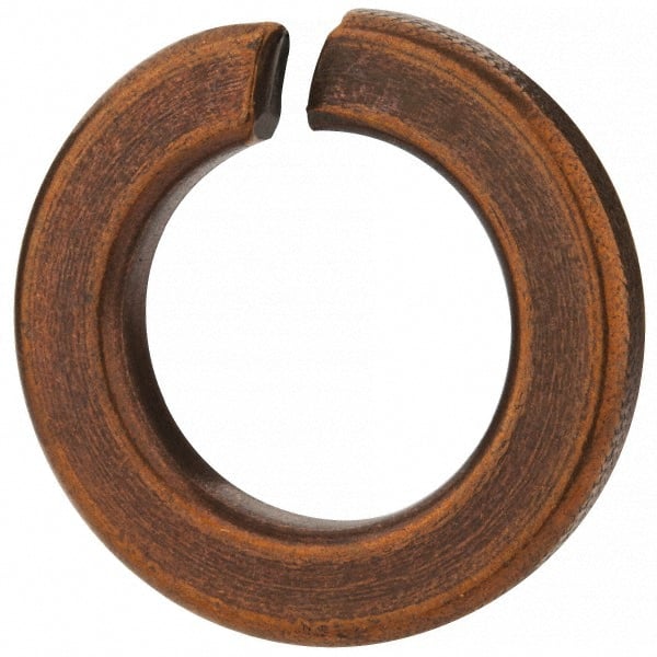 Value Collection - 3/4", 0.753" ID, 1.264" OD, 0.188" Thick Split Lock Washer - Silicon Bronze, 0.76" Min ID, 0.775" Max ID, 1.271" Min OD, 1.291" Max OD - Exact Tooling