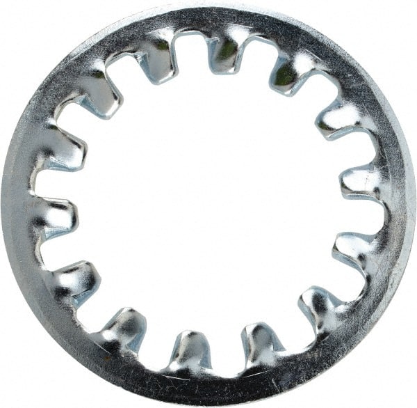 Value Collection - 1 Screw, 1.06" ID, Steel Internal Tooth Lock Washer - 1.637" OD, Zinc-Plated, Grade 2 - Exact Tooling