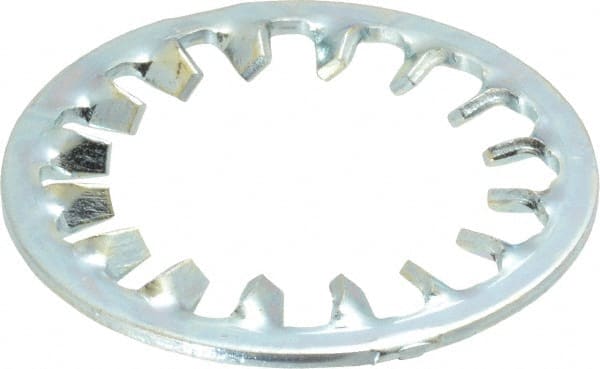 Value Collection - 1-1/8" Screw, 1.192" ID, Steel Internal Tooth Lock Washer - 1.83" OD, Zinc-Plated, Grade 2 - Exact Tooling