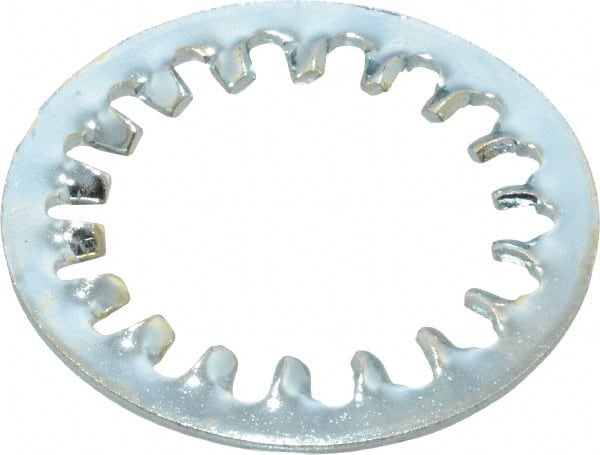 Value Collection - 1-1/4" Screw, 1.325" ID, Steel Internal Tooth Lock Washer - 1.975" OD, Zinc-Plated, Grade 2 - Exact Tooling