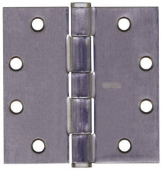 Stanley - 4-1/2" Long x 4-1/2" Wide Steel Full Mortise Commercial Hinge - Exact Tooling