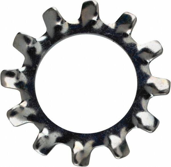 Value Collection - 9/16" Screw, 0.596" ID, Steel External Tooth Lock Washer - 0.985" OD, Zinc-Plated, Grade 2 - Exact Tooling