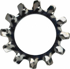 Value Collection - 9/16" Screw, 0.596" ID, Steel External Tooth Lock Washer - 0.985" OD, Zinc-Plated, Grade 2 - Exact Tooling