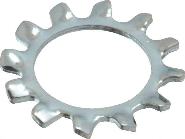 Value Collection - 5/8" Screw, 0.663" ID, Steel External Tooth Lock Washer - 1.071" OD, Zinc-Plated, Grade 2 - Exact Tooling