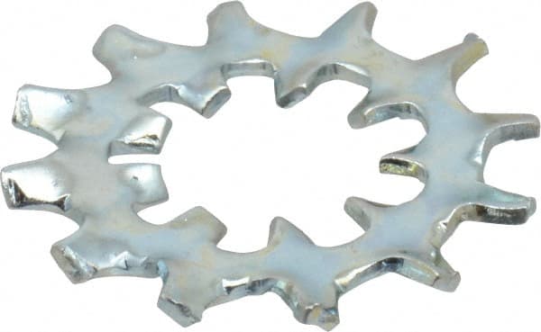 Value Collection - 3/8" Screw, 0.398" ID, Steel Internal Tooth & External Tooth Lock Washer - 0.985" OD, Zinc-Plated, Grade 2 - Exact Tooling