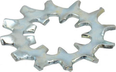 Value Collection - 3/8" Screw, 0.398" ID, Steel Internal Tooth & External Tooth Lock Washer - 0.985" OD, Zinc-Plated, Grade 2 - Exact Tooling