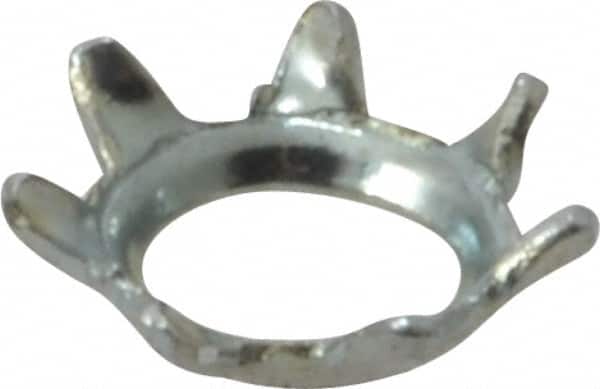 Value Collection - #6 Screw, 0.15" ID, Steel External Tooth Lock Washer - 0.289" OD, Zinc-Plated, Grade 2 - Exact Tooling