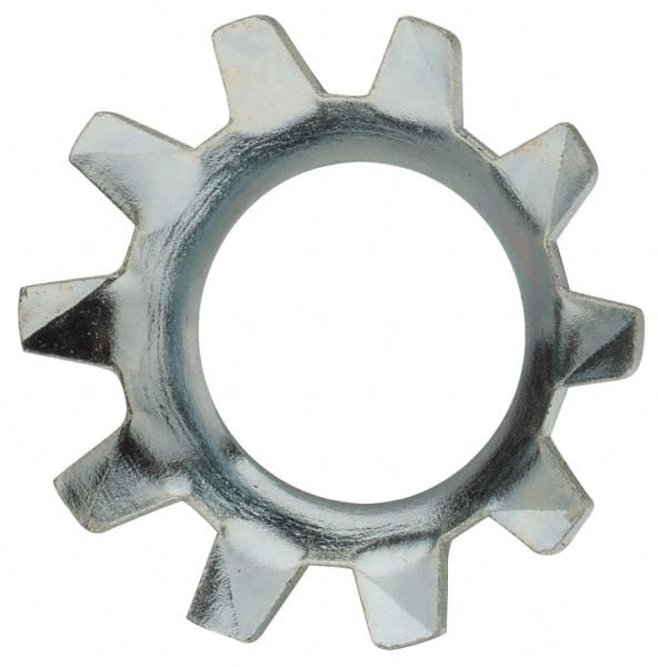 Value Collection - 5/16" Screw, 0.333" ID, Steel External Tooth Lock Washer - 0.599" OD, Zinc-Plated, Grade 2 - Exact Tooling