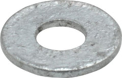 Value Collection - 1/4" Screw, Steel USS Flat Washer - 5/16" ID x 3/4" OD, 1/16" Thick, Galvanized Finish - Exact Tooling
