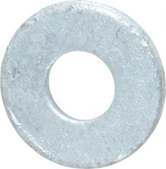 Value Collection - 5/16" Screw, Steel USS Flat Washer - 3/8" ID x 7/8" OD, 5/64" Thick, Galvanized Finish - Exact Tooling
