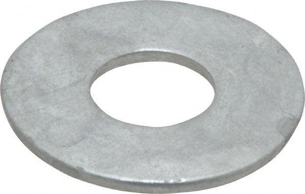 Value Collection - 3/4" Screw, Steel USS Flat Washer - 13/16" ID x 2" OD, 5/32" Thick, Galvanized Finish - Exact Tooling
