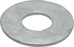 Value Collection - 3/4" Screw, Steel USS Flat Washer - 13/16" ID x 2" OD, 5/32" Thick, Galvanized Finish - Exact Tooling