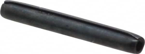 Made in USA - 1/16" Diam x 1/2" Long Coiled Spring Pin - Grade 1070-1090 Alloy Steel, Black Oxide Finish - Exact Tooling