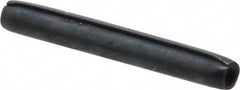 Made in USA - 1/16" Diam x 1/2" Long Coiled Spring Pin - Grade 1070-1090 Alloy Steel, Black Oxide Finish - Exact Tooling